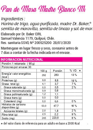 Molde Sandwich Blanco Multigrano 1,8 Kg